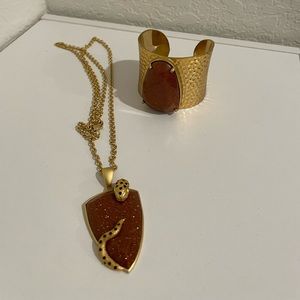 Cuff and necklace set